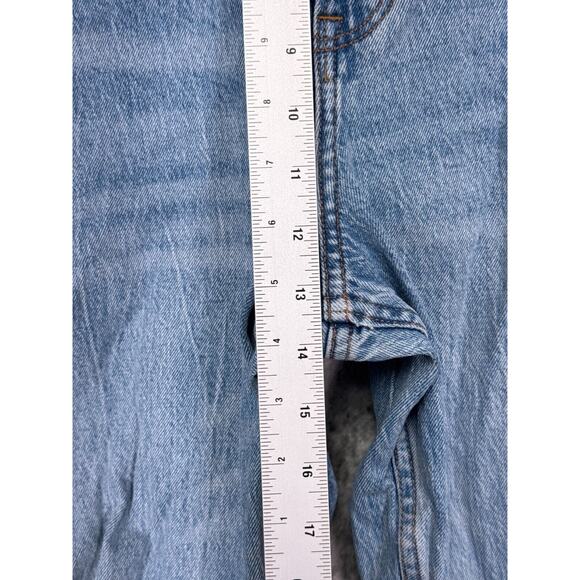 Abercrombie & Fitch Jeans 32 / 14 Womens Curve Love 90s Straight Blown Out Knee - Picture 4 of 7